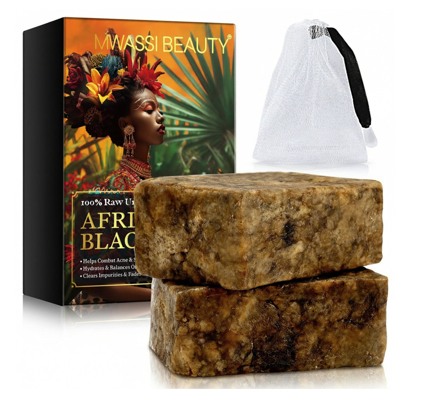 Organic African Black Soap Bar