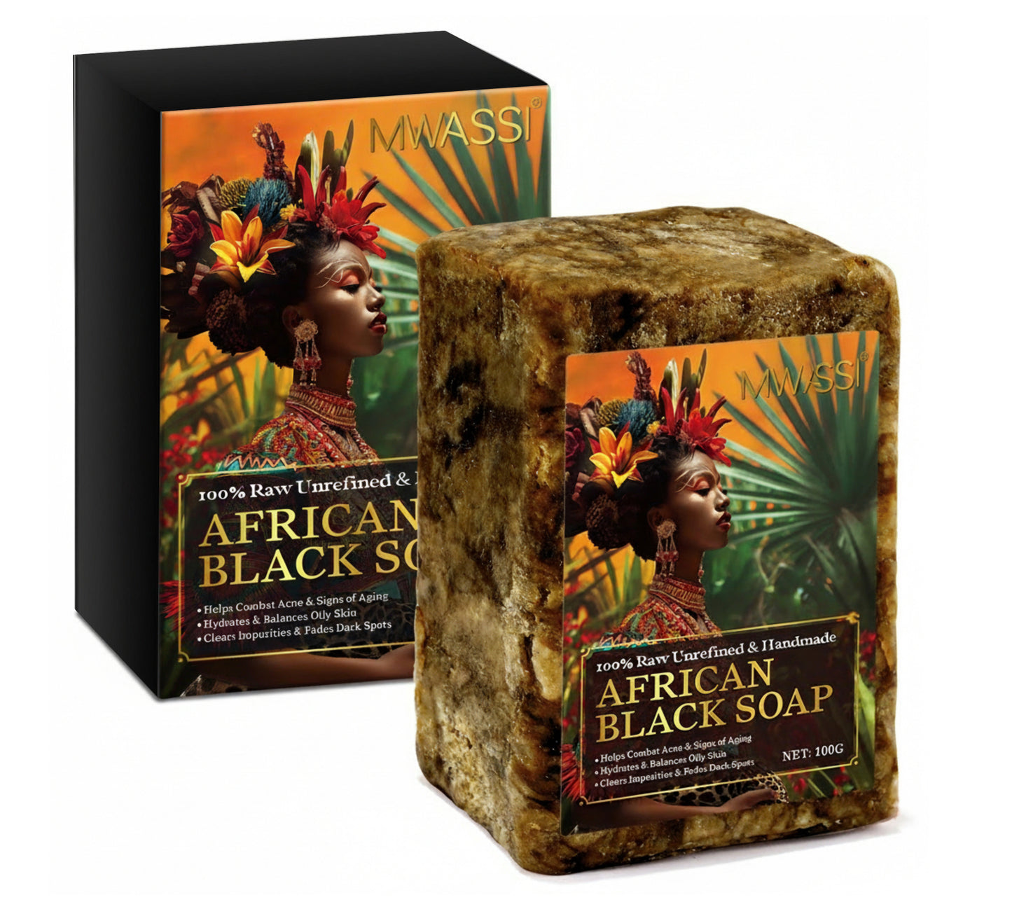 Organic African Black Soap Bar